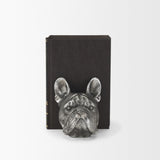 Mercana Bruno (Set of 2) 5L x 5W Silver American Bulldog Bookends