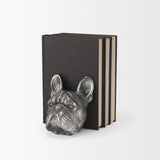 Mercana Bruno (Set of 2) 5L x 5W Silver American Bulldog Bookends