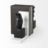 Mercana Hidalgo (Set of 2) 14L x 3W Black Majestic Horse Bookends