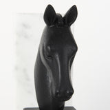 Mercana Hidalgo (Set of 2) 14L x 3W Black Majestic Horse Bookends