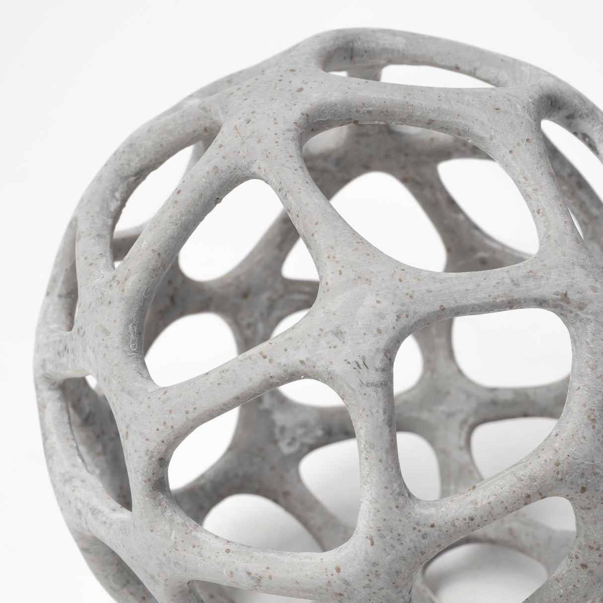 Mercana Spiro 6L x 6W Off-White Hollow Decorative Orb