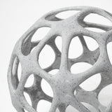 Mercana Spiro 7L x 7W Off-White Hollow Decorative Orb