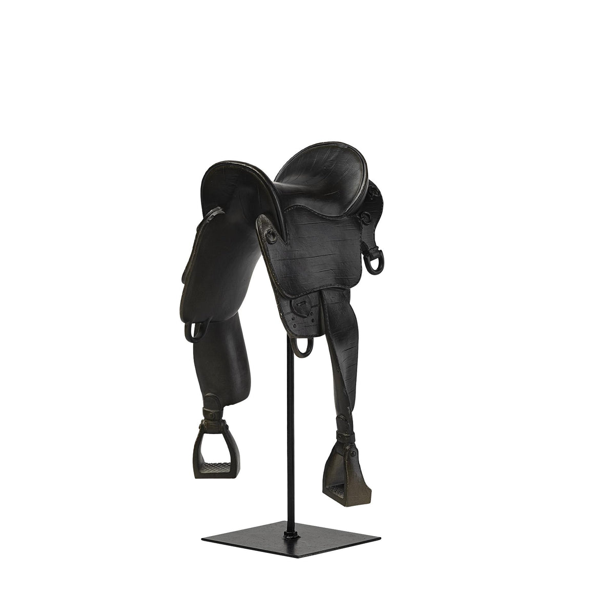 Mercana Colt III 8L x 9W Black Equestrian-Inspired English Horse Saddle
