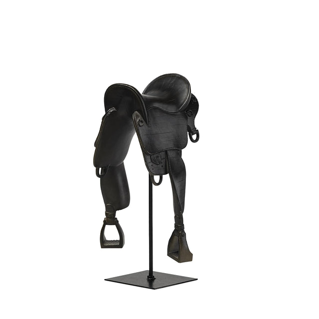 Mercana Colt III 8L x 9W Black Equestrian-Inspired English Horse Saddle