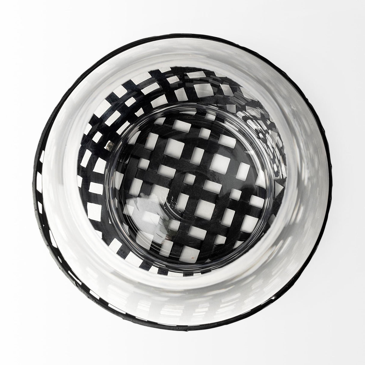 Mercana Reena I Small Black Woven Metal Base Table Candle Holder