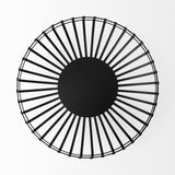 Mercana Emilio Set of 2 Black Metal Slated Bowls
