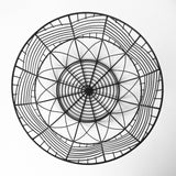 Mercana Idris Set of 2 Black Metal Geometric Mesh Bowls