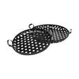 Mercana Lito (Set of 2) Black Woven Metal Round Serving Trays