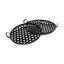 Mercana Lito (Set of 2) Black Woven Metal Round Serving Trays
