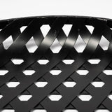 Mercana Lito (Set of 2) Black Woven Metal Round Serving Trays