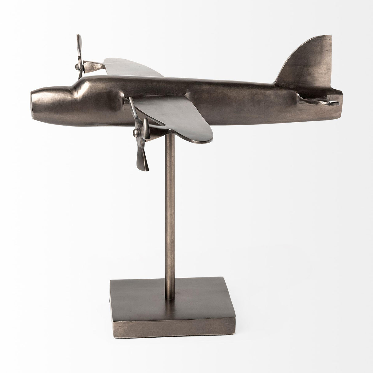 Mercana Maverick I 12L x 16W Gray Metal Bomber Plane