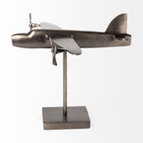 Mercana Maverick I 12L x 16W Gray Metal Bomber Plane