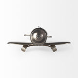 Mercana Maverick II 13L x 11W Gray Metal Fighter Plane