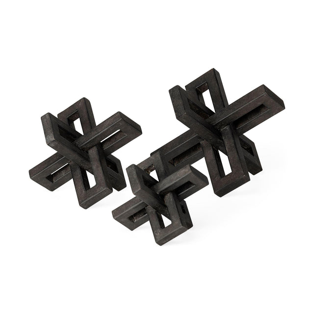 Mercana Aleph (Set of 3) Black Metal Small Medium & Large Jacks