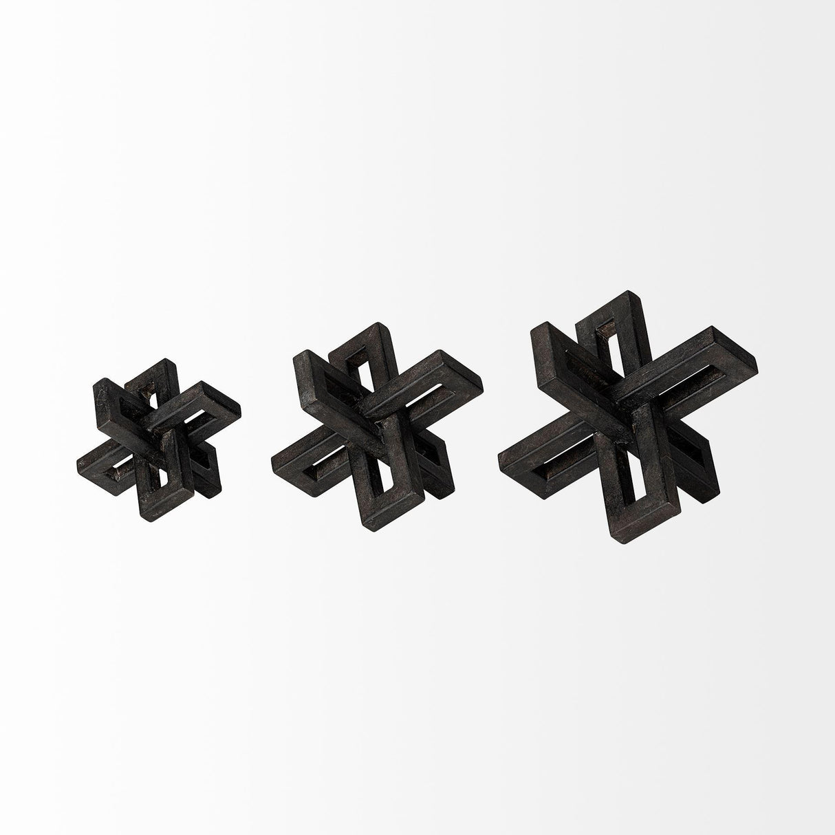 Mercana Aleph (Set of 3) Black Metal Small Medium & Large Jacks