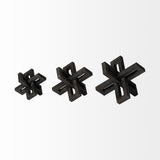 Mercana Aleph (Set of 3) Black Metal Small Medium & Large Jacks