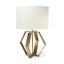 Mercana Edwards (26"H) Gold Metal Base w/ Cream Fabric Shade Table Lamp