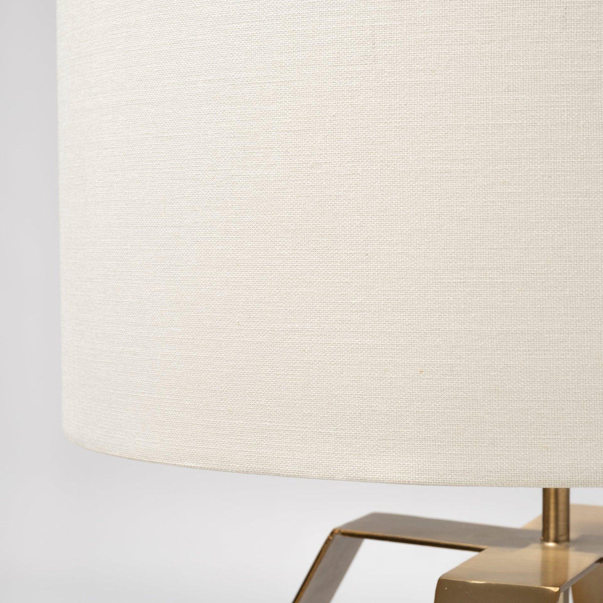Mercana Edwards (26"H) Gold Metal Base w/ Cream Fabric Shade Table Lamp