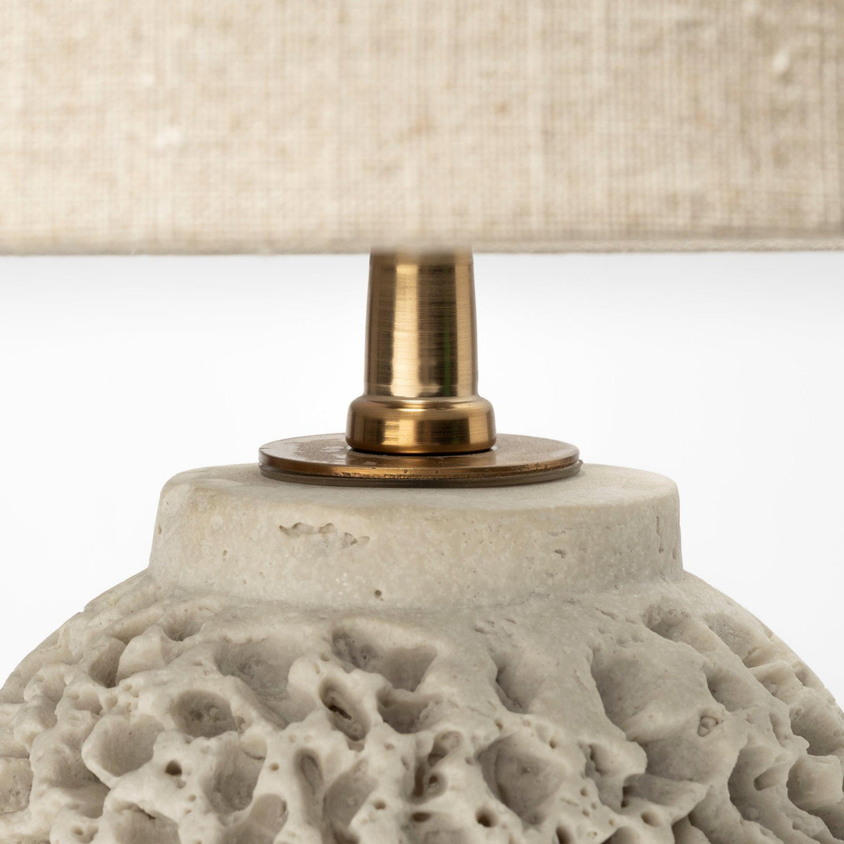 Mercana Mariam (26"H) Beige Coral-Inspired Base Table Lamp