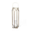 Mercana Ivy Large Gold Metal Geometric Cage Candle Holder Lantern