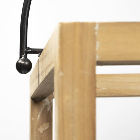 Mercana Josie (42"x14.5"x20") Natural Wood Chassis Six Light Chandelier