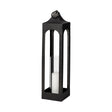 Mercana Ina Tall Charcoal Metal Candle Holder Lantern