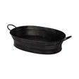 Mercana Reno 20L x 14W Black Metal Vintage Inspired Basket