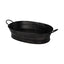 Mercana Reno 20L x 14W Black Metal Vintage Inspired Basket