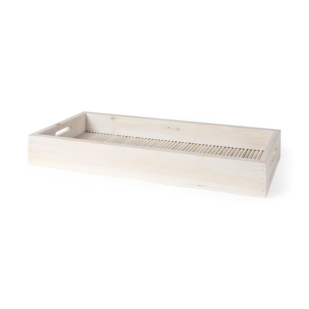 Mercana Horatio 28L x 12W Natural Wood Rectangular Serving Tray