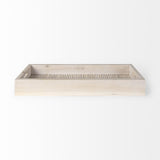 Mercana Horatio 28L x 12W Natural Wood Rectangular Serving Tray