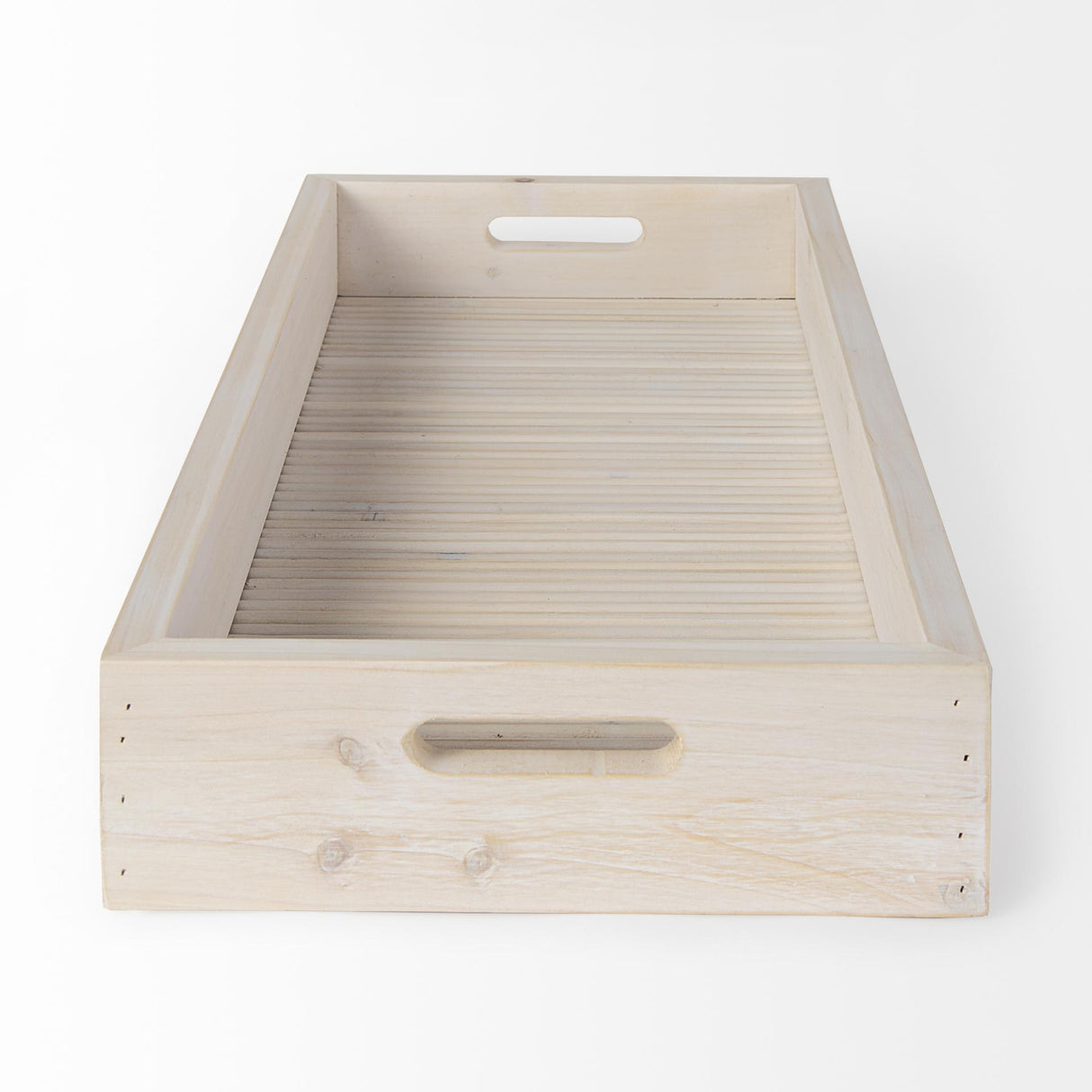 Mercana Horatio 28L x 12W Natural Wood Rectangular Serving Tray