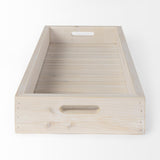 Mercana Horatio 28L x 12W Natural Wood Rectangular Serving Tray