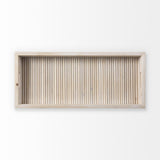 Mercana Horatio 28L x 12W Natural Wood Rectangular Serving Tray