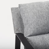 Mercana Guilia Castlerock Gray With Metal Frame Sling Accent Chair
