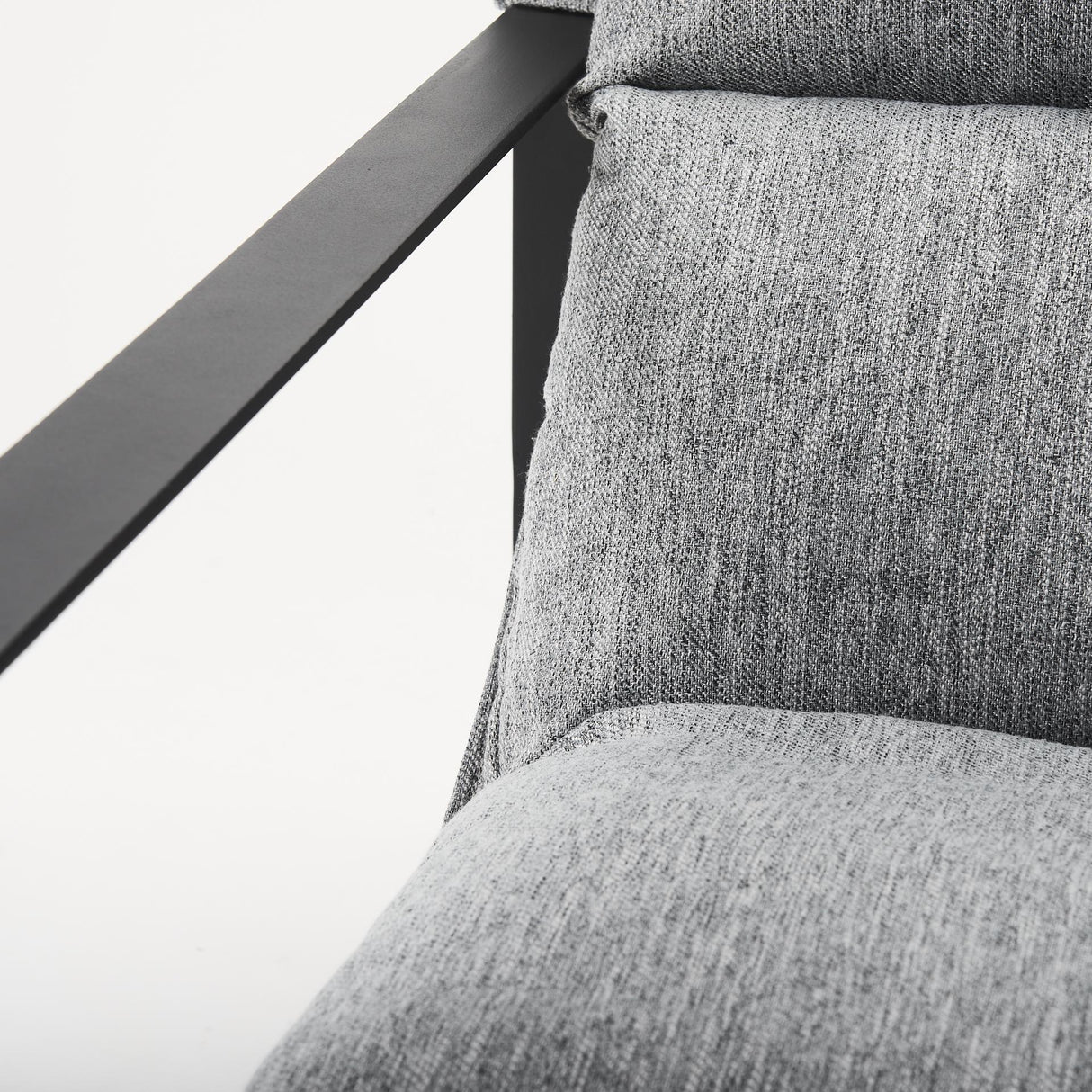 Mercana Guilia Castlerock Gray With Metal Frame Sling Accent Chair