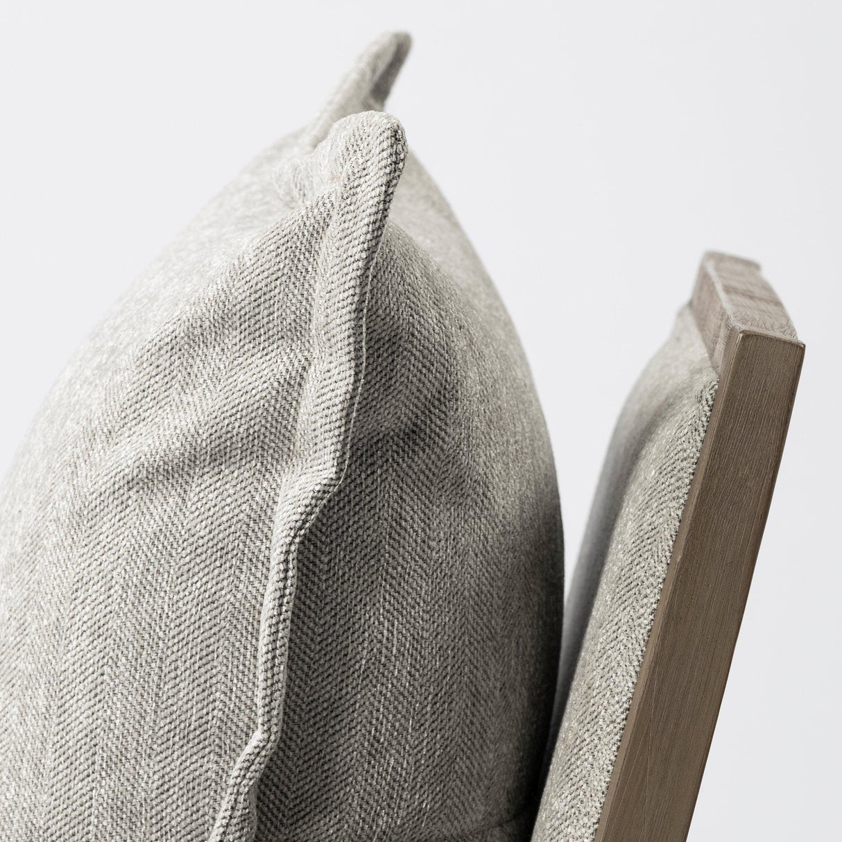 Mercana Sherlock Frost Gray Wood Frame Accent Chair