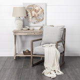 Mercana Sherlock Frost Gray Wood Frame Accent Chair