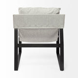 Mercana Guilia Frost Gray With Metal Frame Sling Accent Chair