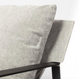 Mercana Guilia Frost Gray With Metal Frame Sling Accent Chair
