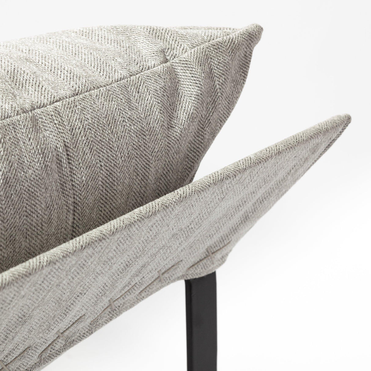 Mercana Guilia Frost Gray With Metal Frame Sling Accent Chair