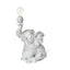 Mercana Tantor (15.9"H) Gray Resin Elephant Calf Table Lamp