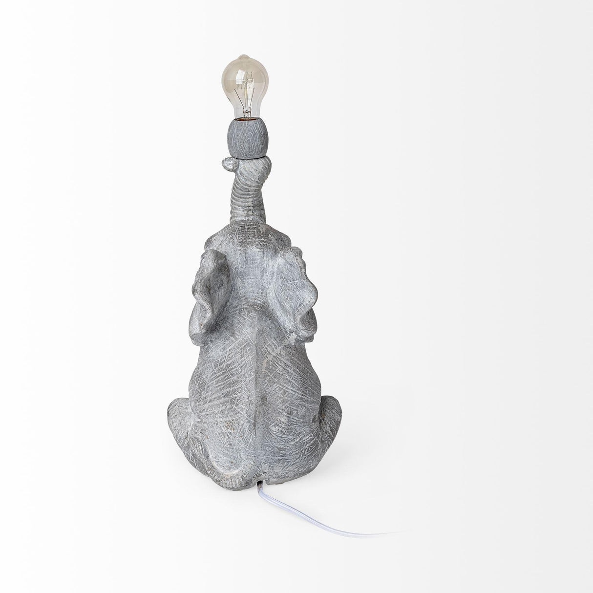 Mercana Tantor (15.9"H) Gray Resin Elephant Calf Table Lamp