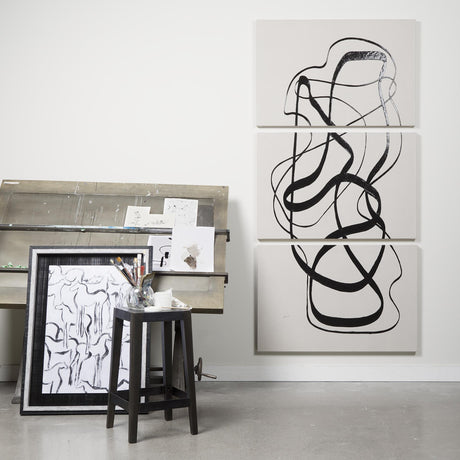 Mercana Nell 30" Seat Height Black Metal Seat & Foot Rest With Black Wood Legs Stool