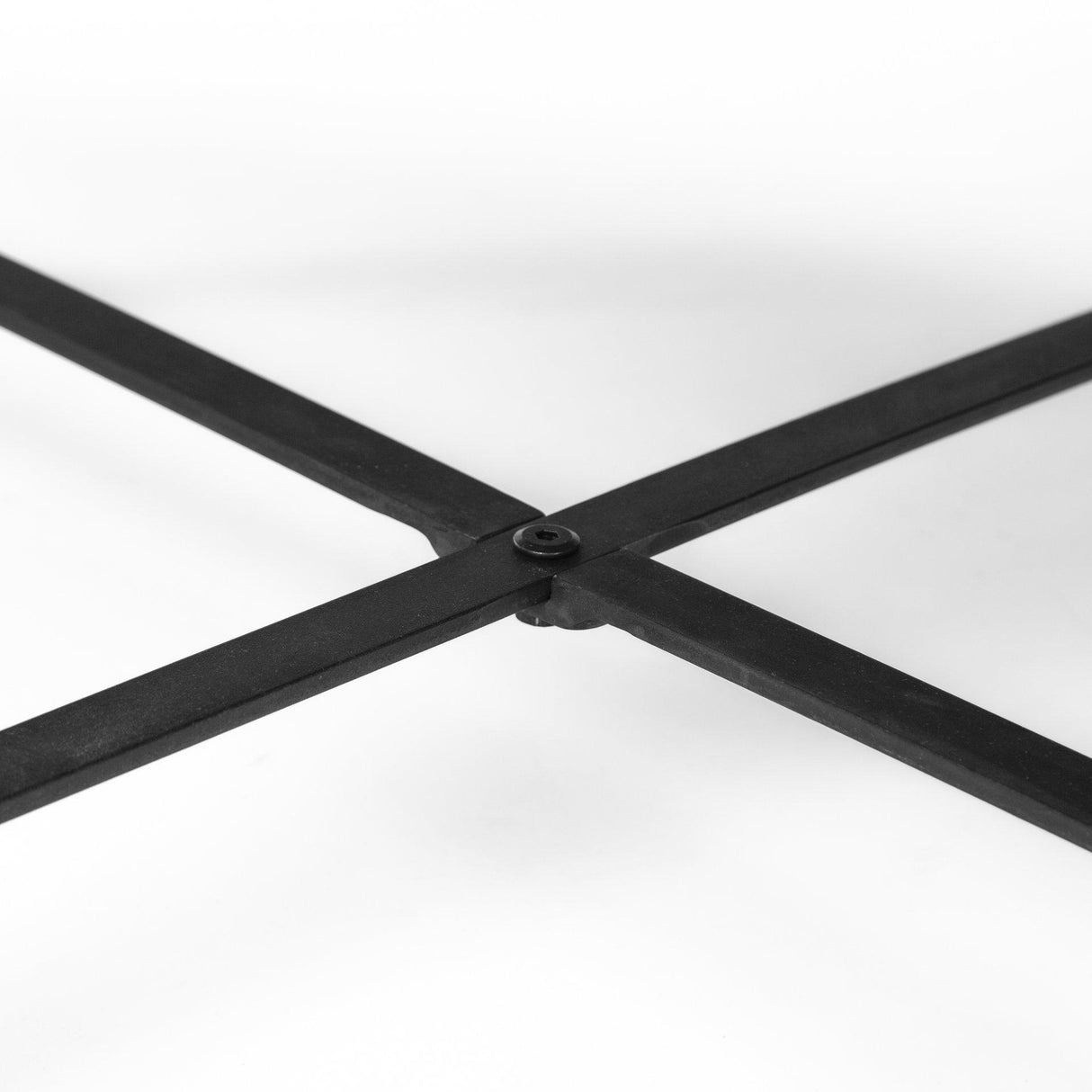 Mercana Helios (Set of 2) Brown Solid Wood Top Black Metal Base Nesting Coffee Tables