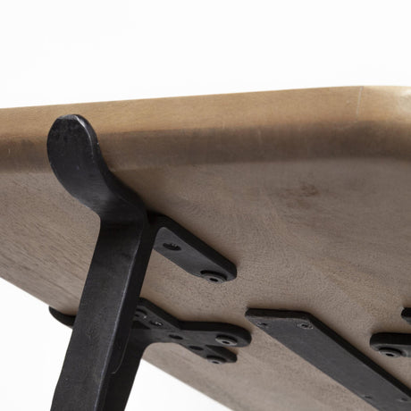 Mercana Helios II 60L x 14W x 29H Rectangular Brown Raised Edge Top Console Table