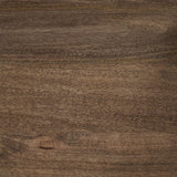 Mercana Glenn II 54x30 Dark Brown Wood w/ Black Iron Frame, Rectangle 3 Drawers Coffee Table