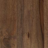 Mercana Glenn VI 71.5x18 Dark Brown Wood Frame w/ Black Iron Accent, 6 Drawer, 2 Door Cabinet Sideboard