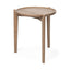Mercana Cleaver I 22 x 24 Round Top Brown Solid Wood Accent Table