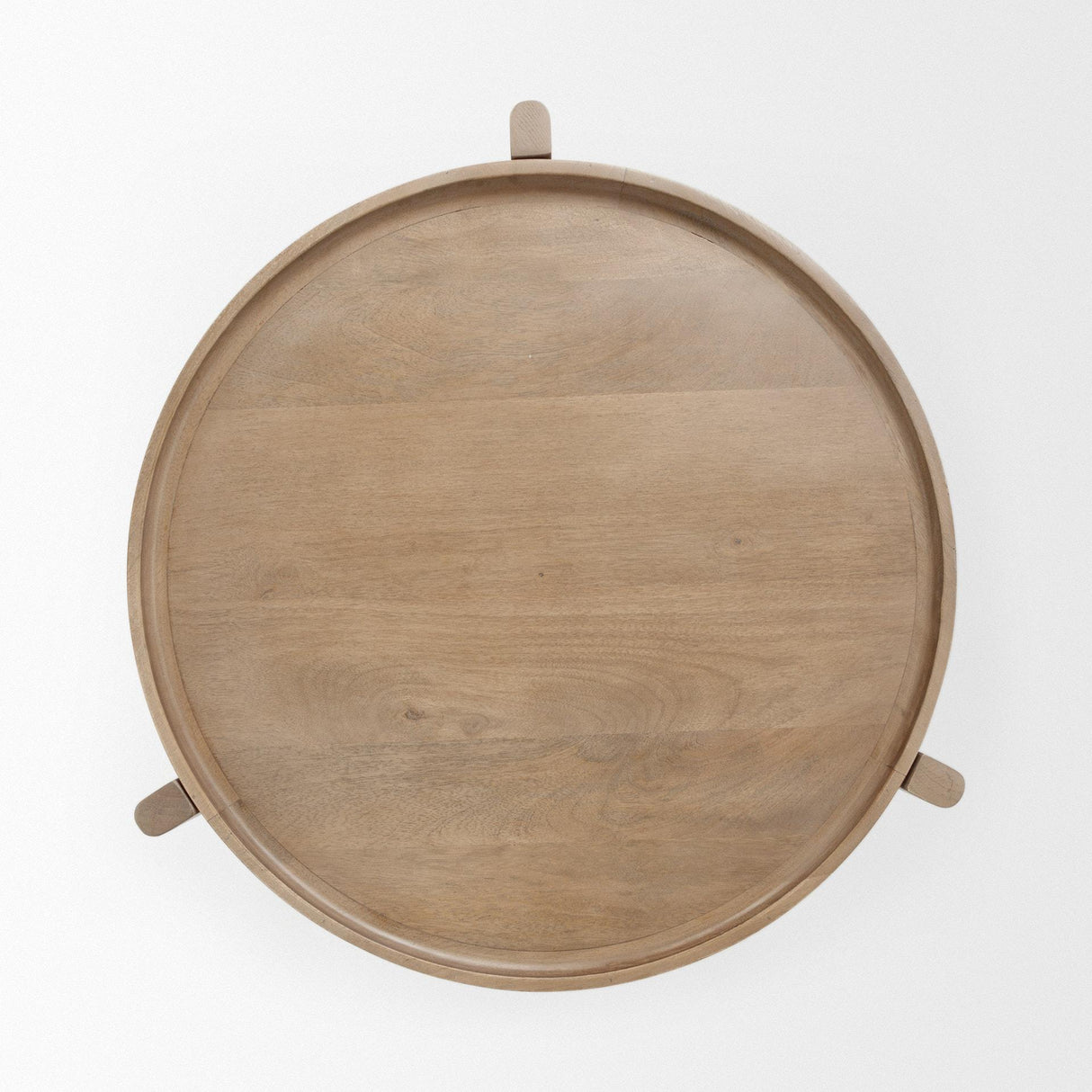 Mercana Cleaver I 22 x 24 Round Top Brown Solid Wood Accent Table