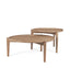 Mercana Cleaver (Set of 2) 40" & 31" Round Brown Solid Wood Nesting Coffee Tables